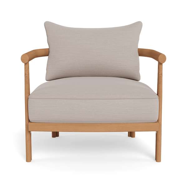 Cove Teak Lounge Chair | Teak Natural, Panama Marble,
