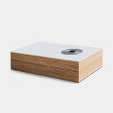 Fire Burner Coffee Table | Aluminum White, Marble White,