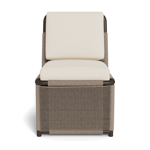 FORMENTERA ARMLESS DINING CHAIR | Aluminum Bronze, Siesta Ivory,