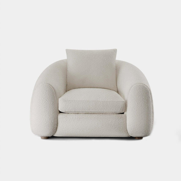 Gabriel Lounge Chair | Oak Natural, Boucle Ivory,