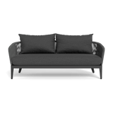 Hamilton 2 Seat Sofa | Aluminum Asteroid, Lisos Grafito, Rope Dark Grey