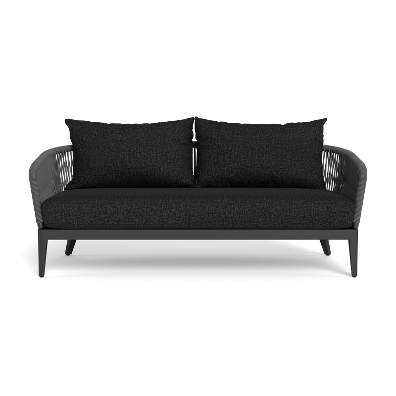 Hamilton 2 Seat Sofa | Aluminum Asteroid, Copacabana Midnight, Rope Dark Grey