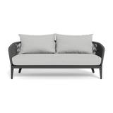 Hamilton 2 Seat Sofa | Aluminum Asteroid, Copacabana Sand, Rope Dark Grey