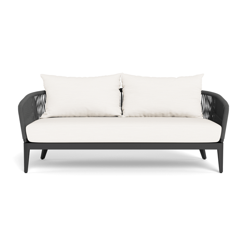 Hamilton 2 Seat Sofa | Aluminum Asteroid, Panama Blanco, Rope Dark Grey