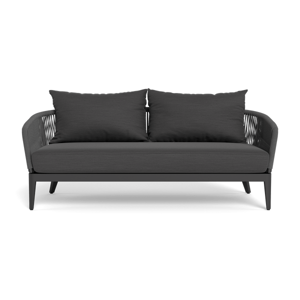 Hamilton 2 Seat Sofa | Aluminum Asteroid, Panama Grafito, Rope Dark Grey