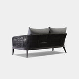 Hamilton 2 Seat Sofa | Aluminum Asteroid, Panama Grafito, Rope Dark Grey