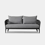 Hamilton 2 Seat Sofa | Aluminum Asteroid, Panama Grafito, Rope Dark Grey