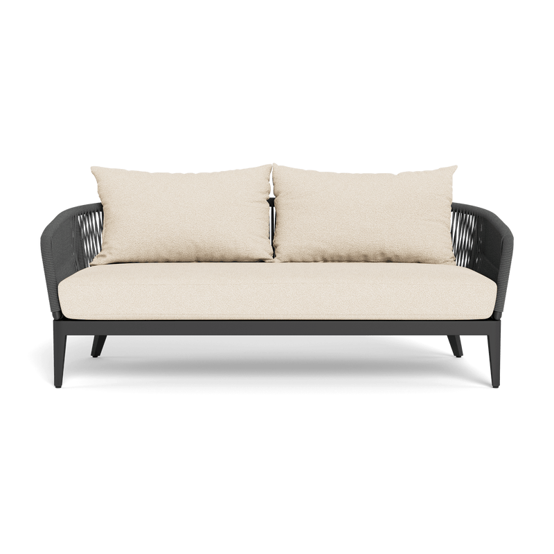 Hamilton 2 Seat Sofa | Aluminum Asteroid, Riviera Sand, Rope Dark Grey