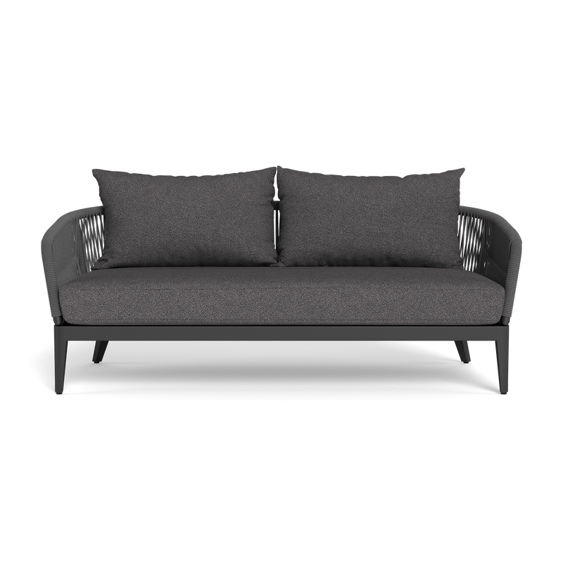 Hamilton 2 Seat Sofa | Aluminum Asteroid, Riviera Slate, Rope Dark Grey
