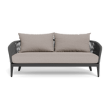 Hamilton 2 Seat Sofa | Aluminum Asteroid, Riviera Stone, Rope Dark Grey