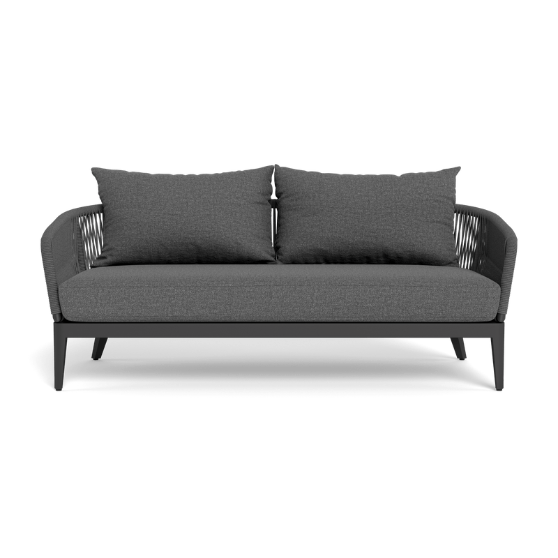 Hamilton 2 Seat Sofa | Aluminum Asteroid, Siesta Slate, Rope Dark Grey