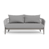 Hamilton 2 Seat Sofa | Aluminum Taupe, Lisos Piedra, Rope Light Grey