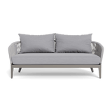 Hamilton 2 Seat Sofa | Aluminum Taupe, Panama Cloud, Rope Light Grey