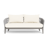 Hamilton 2 Seat Sofa | Aluminum Taupe, Riviera Ivory, Rope Light Grey