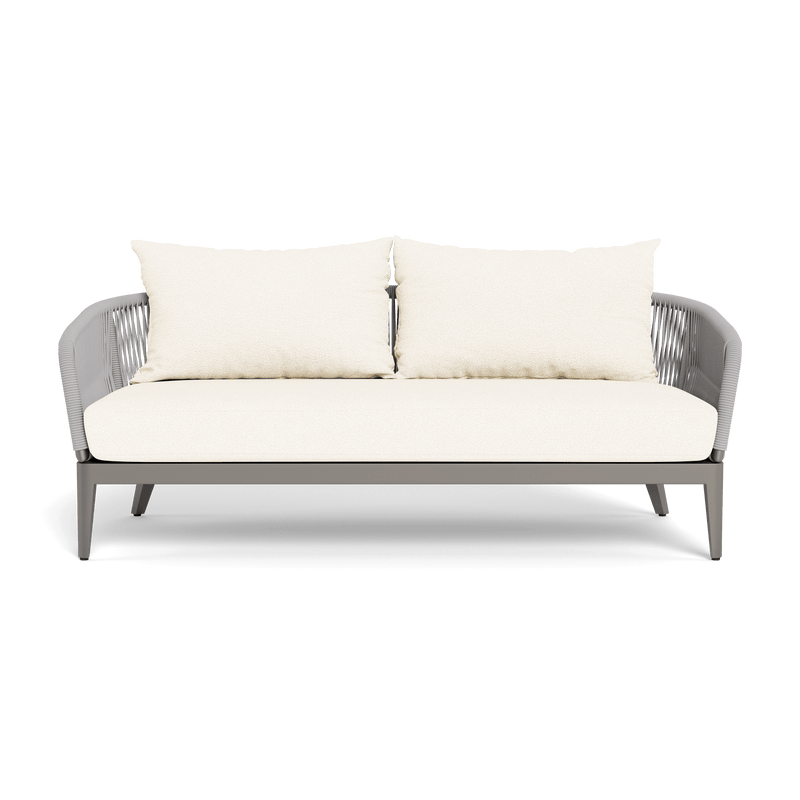 Hamilton 2 Seat Sofa | Aluminum Taupe, Riviera Ivory, Rope Light Grey