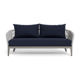 Hamilton 2 Seat Sofa | Aluminum Taupe, Siesta Indigo, Rope Light Grey