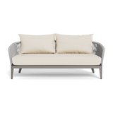Hamilton 2 Seat Sofa | Aluminum Taupe, Siesta Ivory, Rope Light Grey