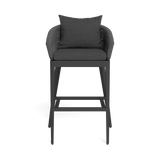 Hamilton Bar Stool | Aluminum Asteroid, Lisos Grafito, Rope Dark Grey
