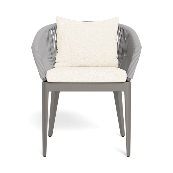 Hamilton Dining Chair | Aluminum Taupe, Riviera Ivory, Rope Light Grey