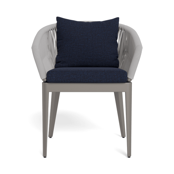 Hamilton Dining Chair | Aluminum Taupe, Siesta Indigo, Rope Light Grey