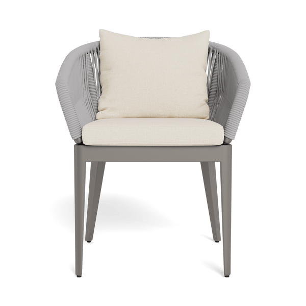 Hamilton Dining Chair | Aluminum Taupe, Siesta Ivory, Rope Light Grey
