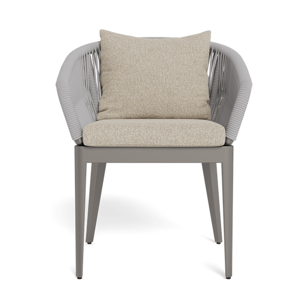 Hamilton Dining Chair | Aluminum Taupe, Siesta Taupe, Rope Light Grey
