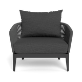 Hamilton Lounge Chair | Aluminum Asteroid, Lisos Grafito, Rope Dark Grey