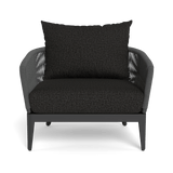 Hamilton Lounge Chair | Aluminum Asteroid, Copacabana Midnight, Rope Dark Grey