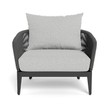 Hamilton Lounge Chair | Aluminum Asteroid, Copacabana Sand, Rope Dark Grey