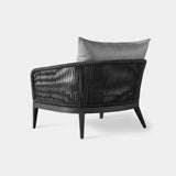 Hamilton Lounge Chair | Aluminum Asteroid, Panama Grafito, Rope Dark Grey