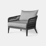 Hamilton Lounge Chair | Aluminum Asteroid, Panama Grafito, Rope Dark Grey