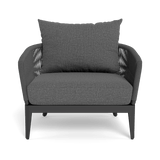 Hamilton Lounge Chair | Aluminum Asteroid, Siesta Slate, Rope Dark Grey