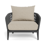 Hamilton Lounge Chair | Aluminum Asteroid, Siesta Taupe, Rope Dark Grey