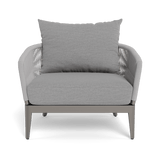 Hamilton Lounge Chair | Aluminum Taupe, Lisos Piedra, Rope Light Grey