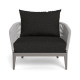 Hamilton Lounge Chair | Aluminum Taupe, Copacabana Midnight, Rope Light Grey