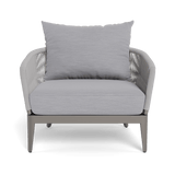 Hamilton Lounge Chair | Aluminum Taupe, Panama Cloud, Rope Light Grey