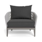 Hamilton Lounge Chair | Aluminum Taupe, Panama Grafito, Rope Light Grey