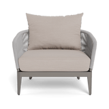 Hamilton Lounge Chair | Aluminum Taupe, Panama Marble, Rope Light Grey