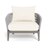 Hamilton Lounge Chair | Aluminum Taupe, Riviera Ivory, Rope Light Grey