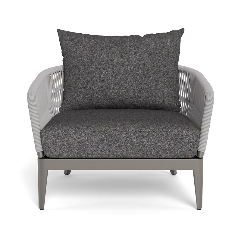 Hamilton Lounge Chair | Aluminum Taupe, Riviera Slate, Rope Light Grey