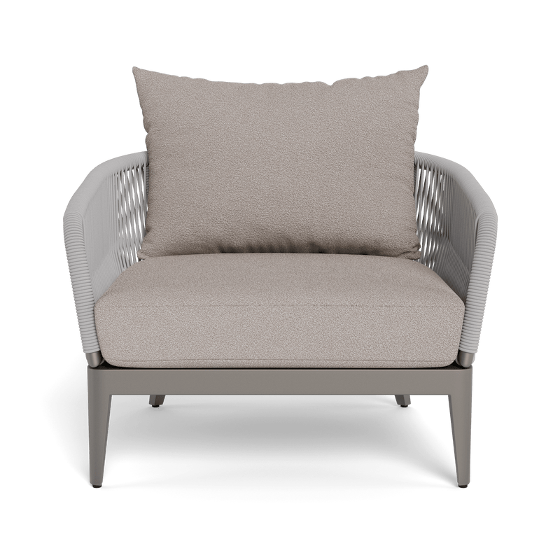 Hamilton Lounge Chair | Aluminum Taupe, Riviera Stone, Rope Light Grey