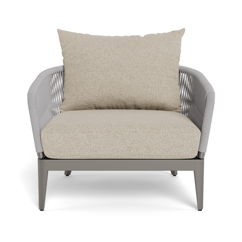 Hamilton Lounge Chair | Aluminum Taupe, Siesta Taupe, Rope Light Grey