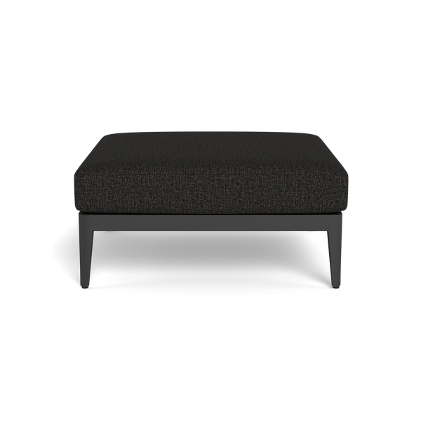 Hamilton Ottoman | Aluminum Asteroid, Copacabana Midnight,
