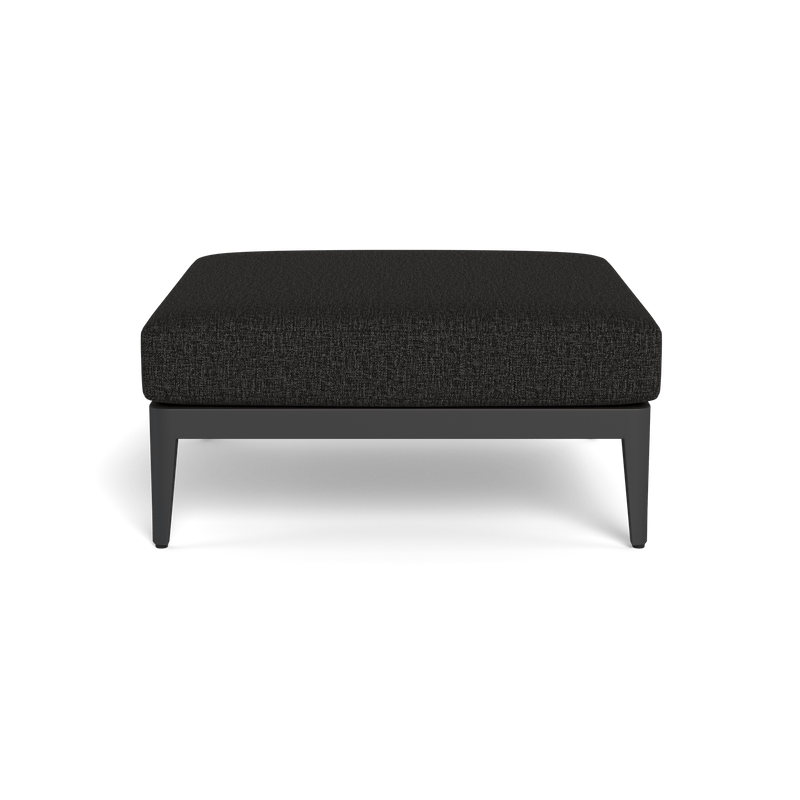 Hamilton Ottoman | Aluminum Asteroid, Copacabana Midnight,