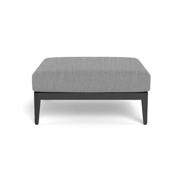 Hamilton Ottoman | Aluminum Asteroid, Euro Grey,