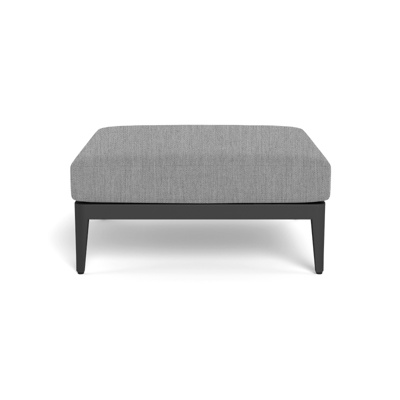 Hamilton Ottoman | Aluminum Asteroid, Euro Grey,