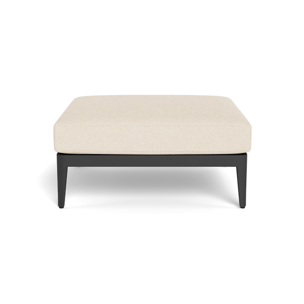 Hamilton Ottoman | Aluminum Asteroid, Riviera Sand,