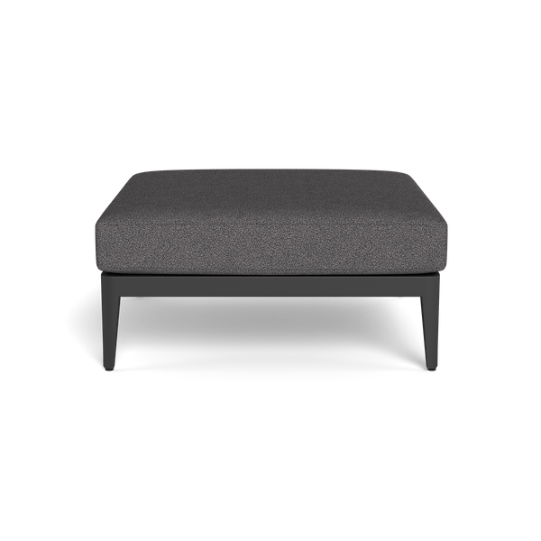 Hamilton Ottoman | Aluminum Asteroid, Riviera Slate,