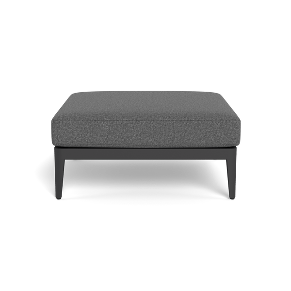 Hamilton Ottoman | Aluminum Asteroid, Siesta Slate,