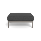 Hamilton Ottoman | Aluminum Taupe, Lisos Grafito,